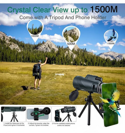 Telescopio compacto de gran aumento y súper zoom - AstroZoomer™